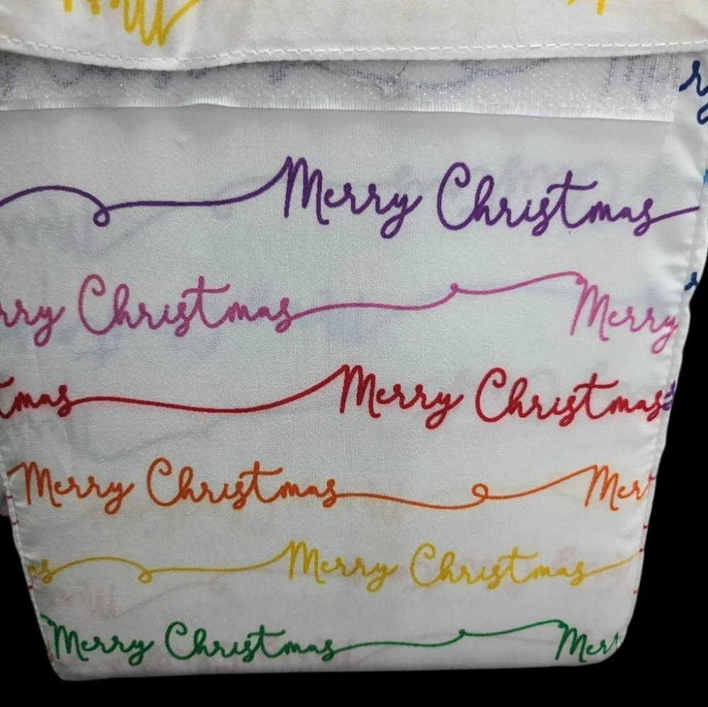 Jingles & Joy Colorful Merry Christmas KING Bed Sheet Set Decor NEW